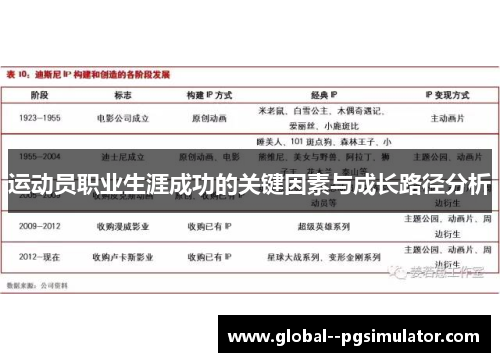 运动员职业生涯成功的关键因素与成长路径分析